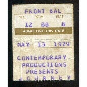 Vintage 1979 Journey Blackfoot Concert Ticket Stub St Louis MO